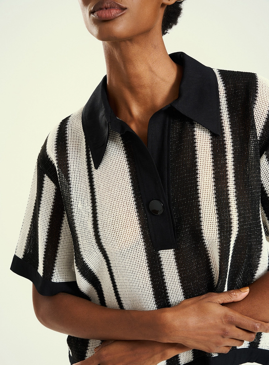 Blusa Feminina Estampada Com Gola Estampados 3