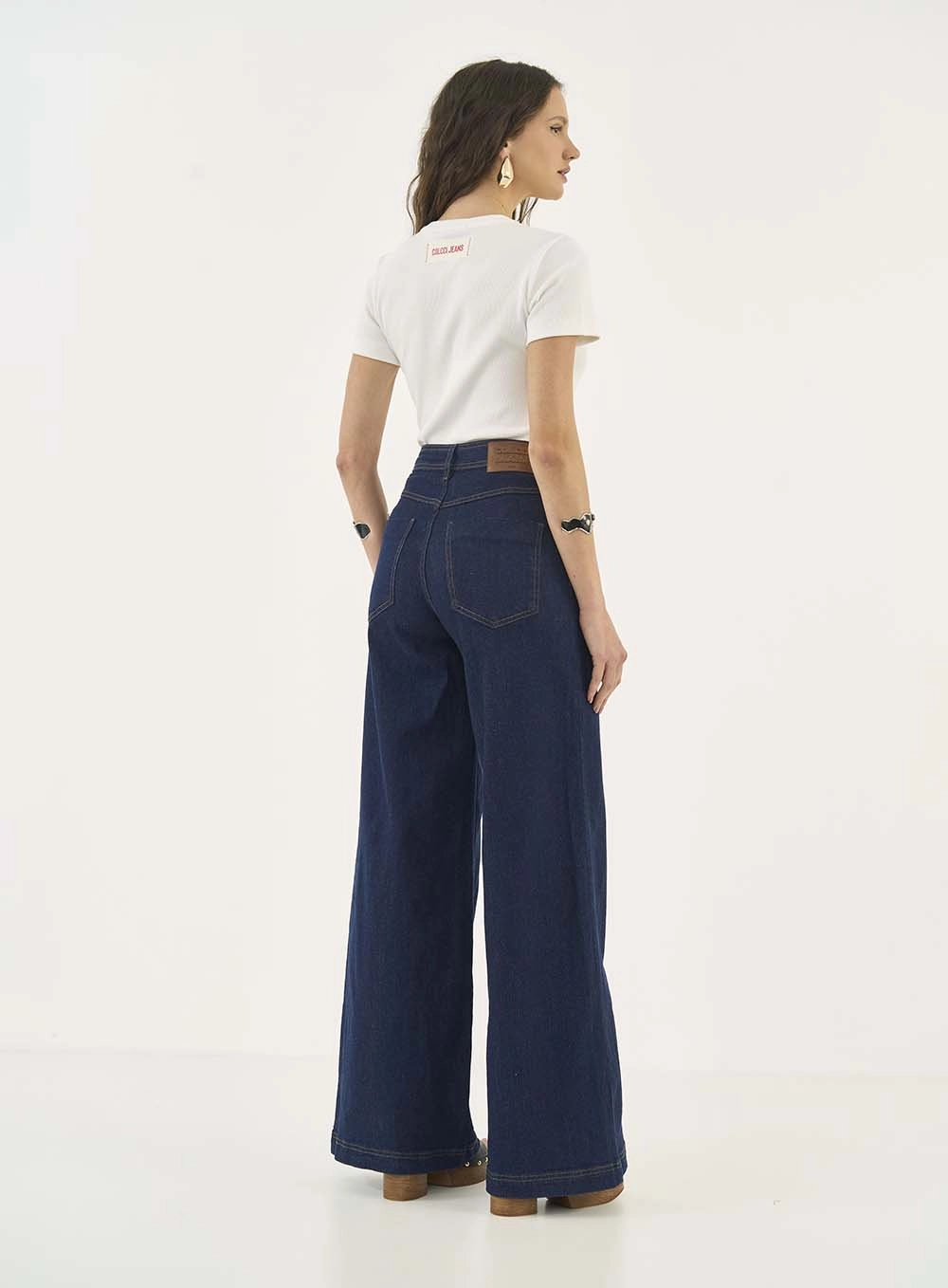 Calça Jeans Pantalona Lisboa Índigo