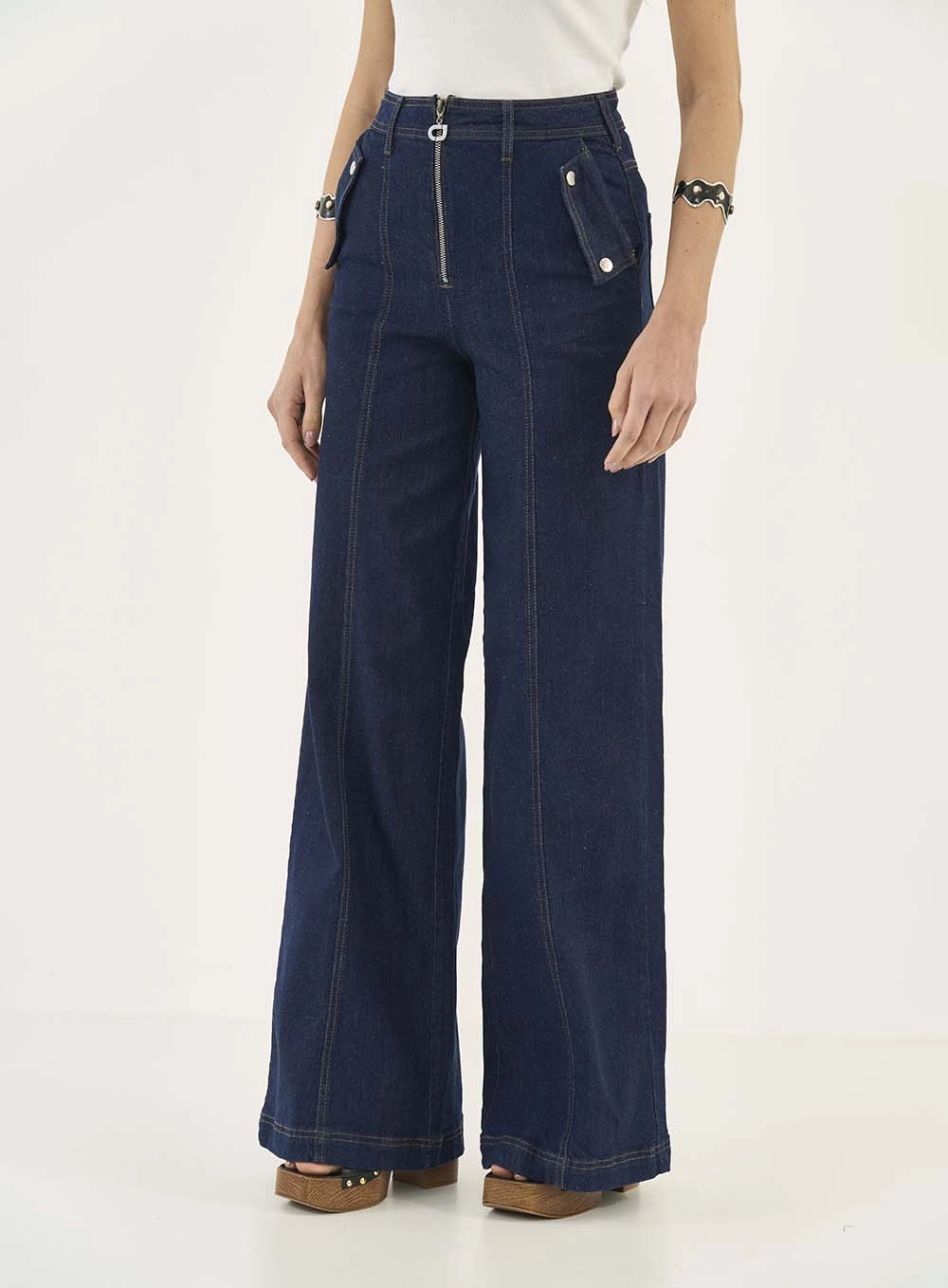 Calça Jeans Pantalona Lisboa Índigo