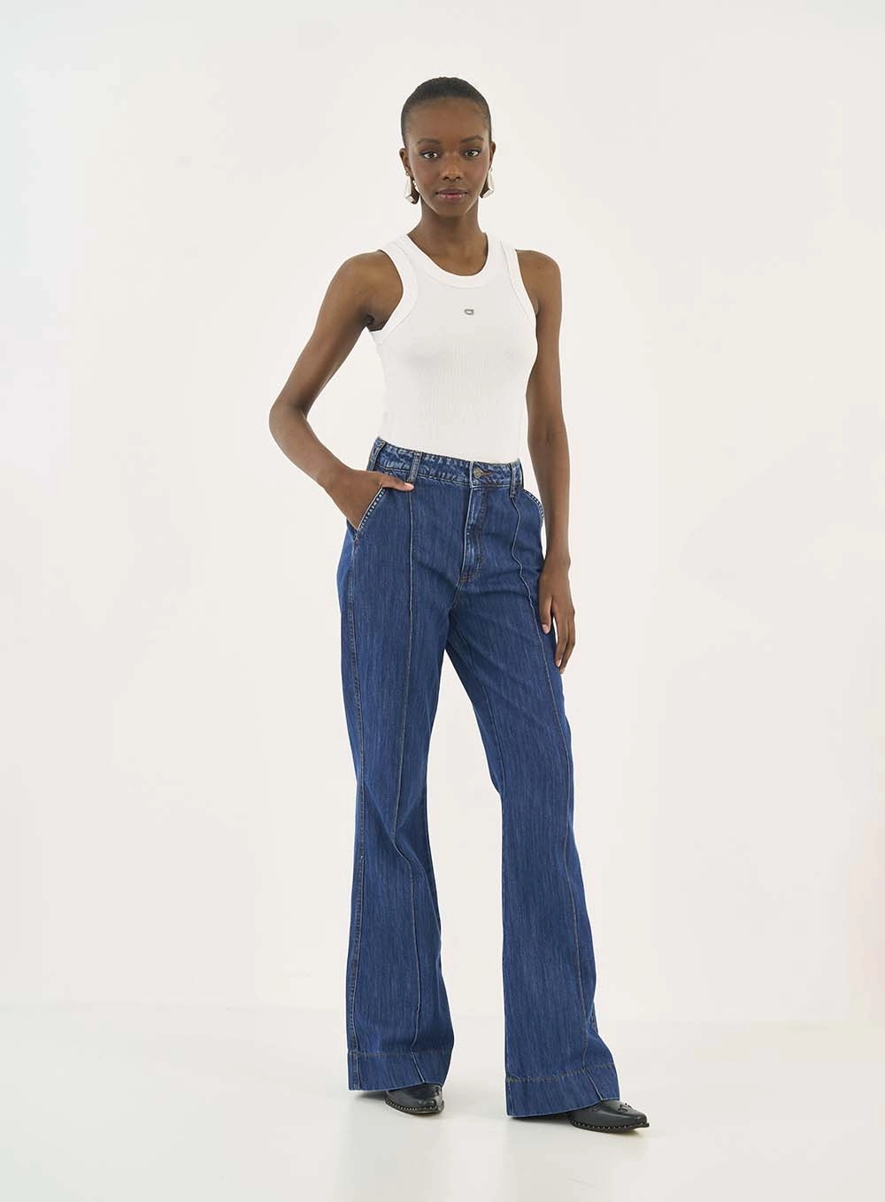 Calça Jeans Roma Flare Índigo