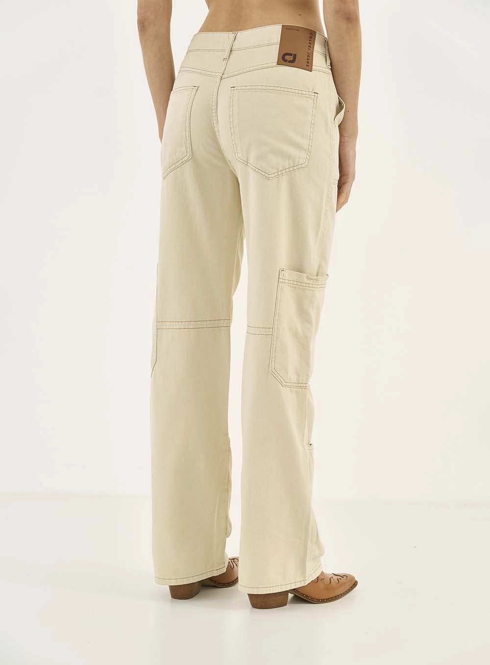 Calca Sarja  Feminino Colcci Jeans Bege