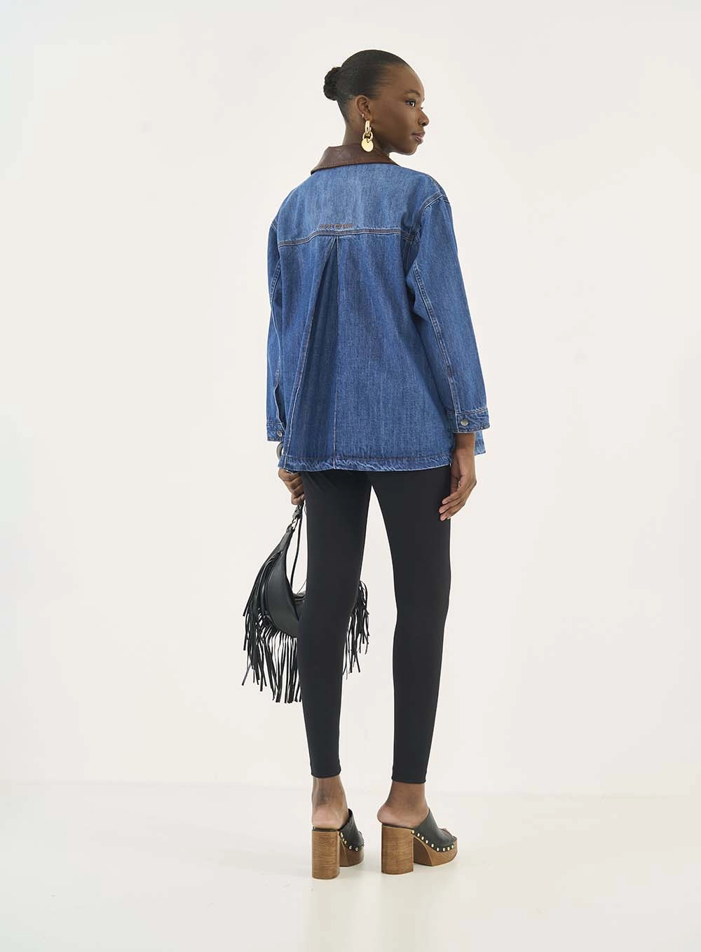 Calça Legging Slim Cintura Alta Preto