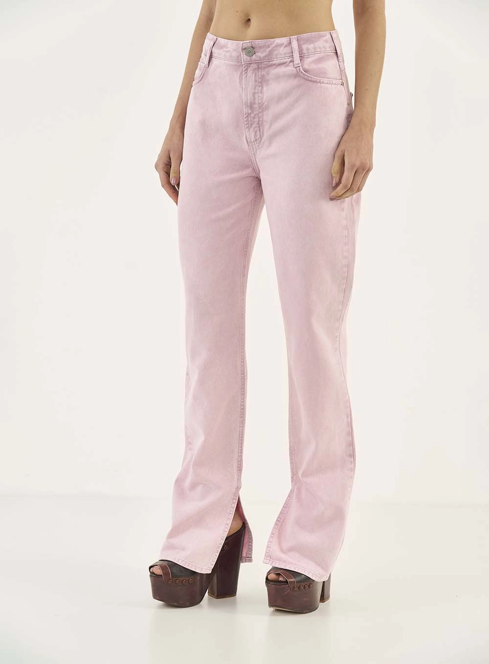 Calca Sarja  Feminino Colcci Jeans Rosa