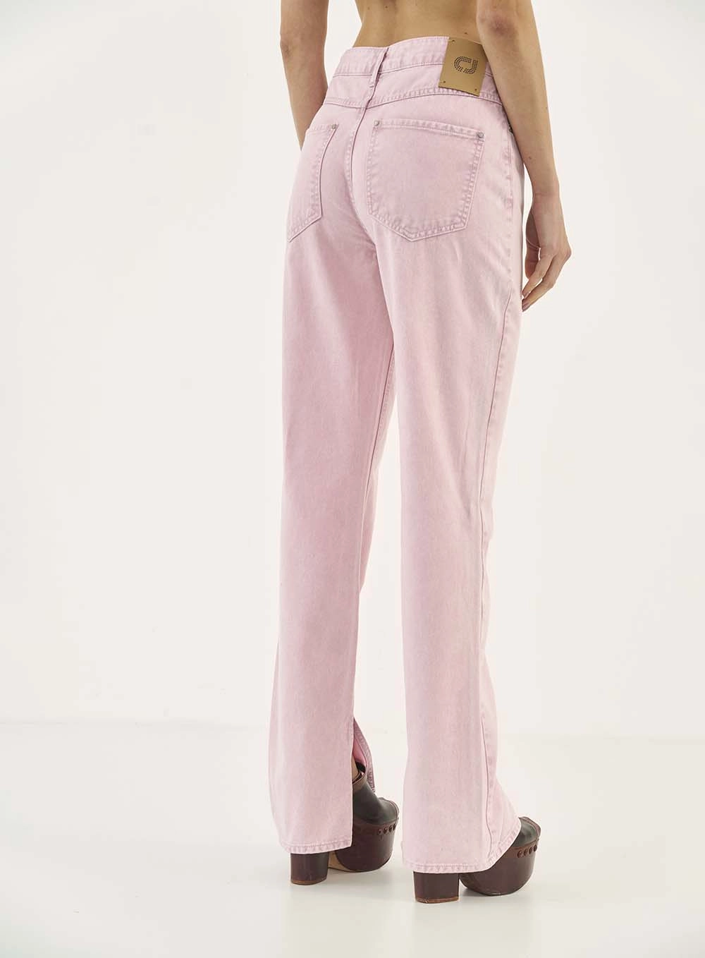 Calca Sarja  Feminino Colcci Jeans Rosa