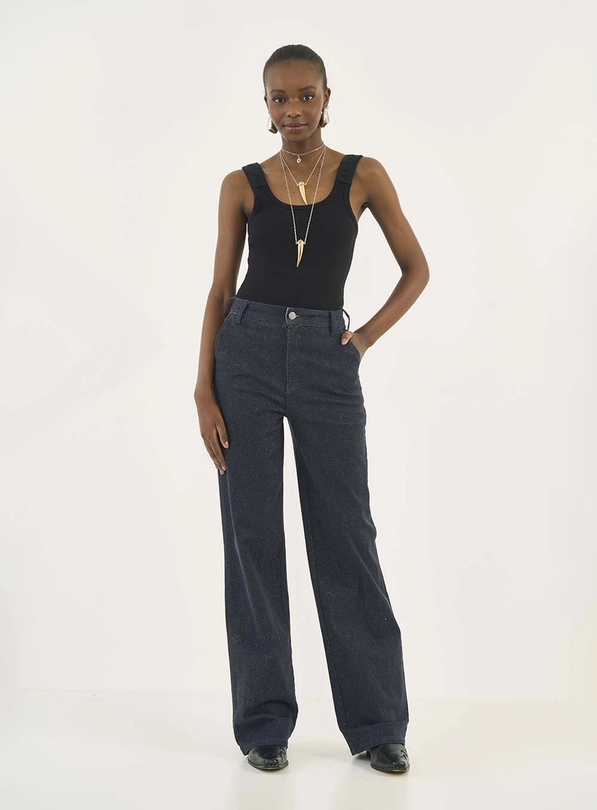 Calça Jeans Wide Leg Berlim