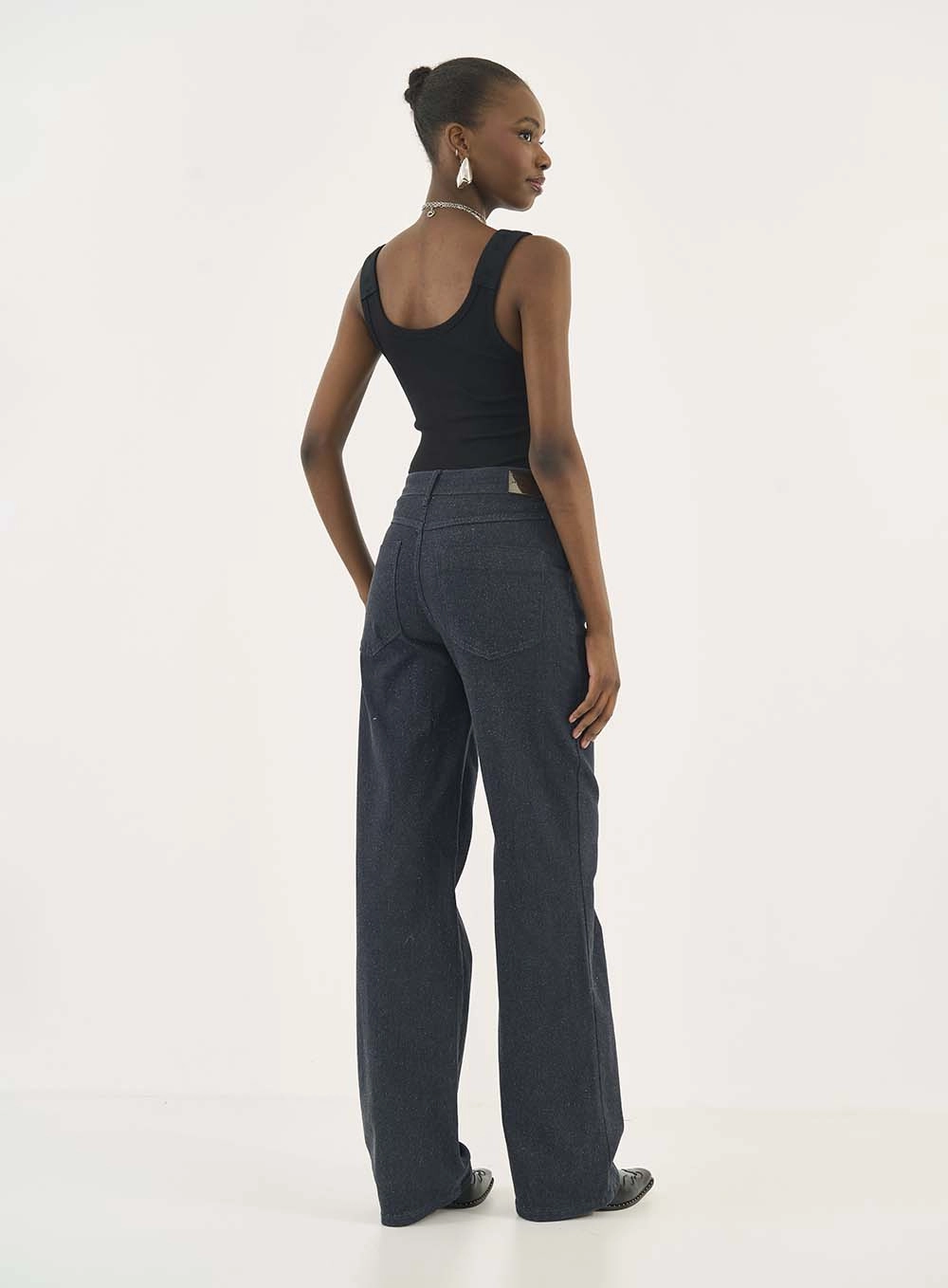 Calça Jeans Wide Leg Berlim Índigo