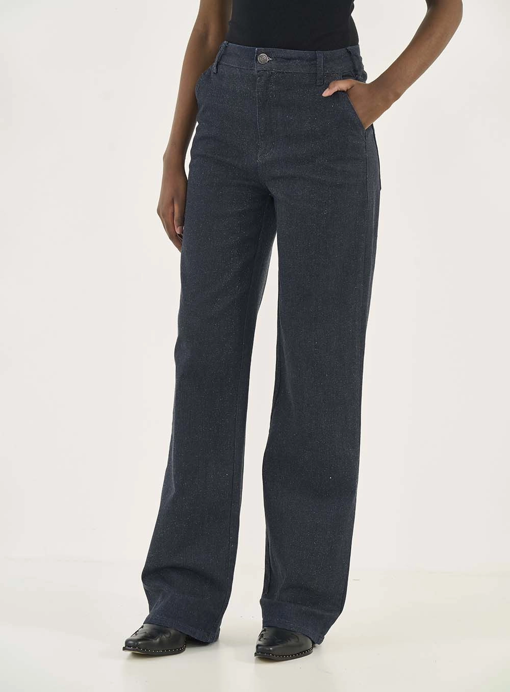 Calça Jeans Wide Leg Berlim Índigo
