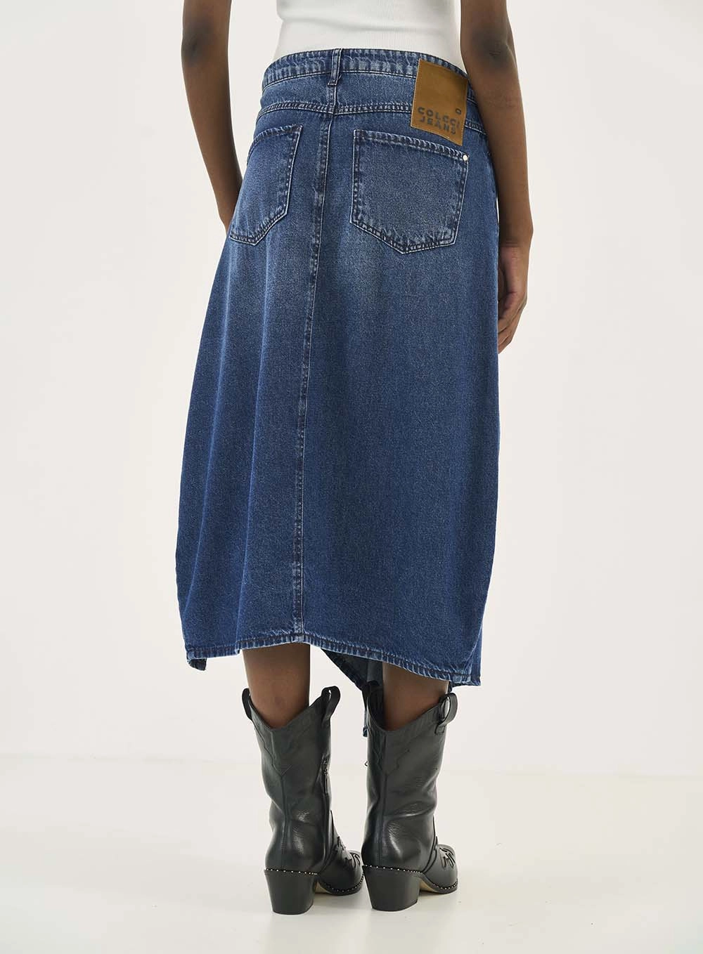 Saia Jeans Índigo