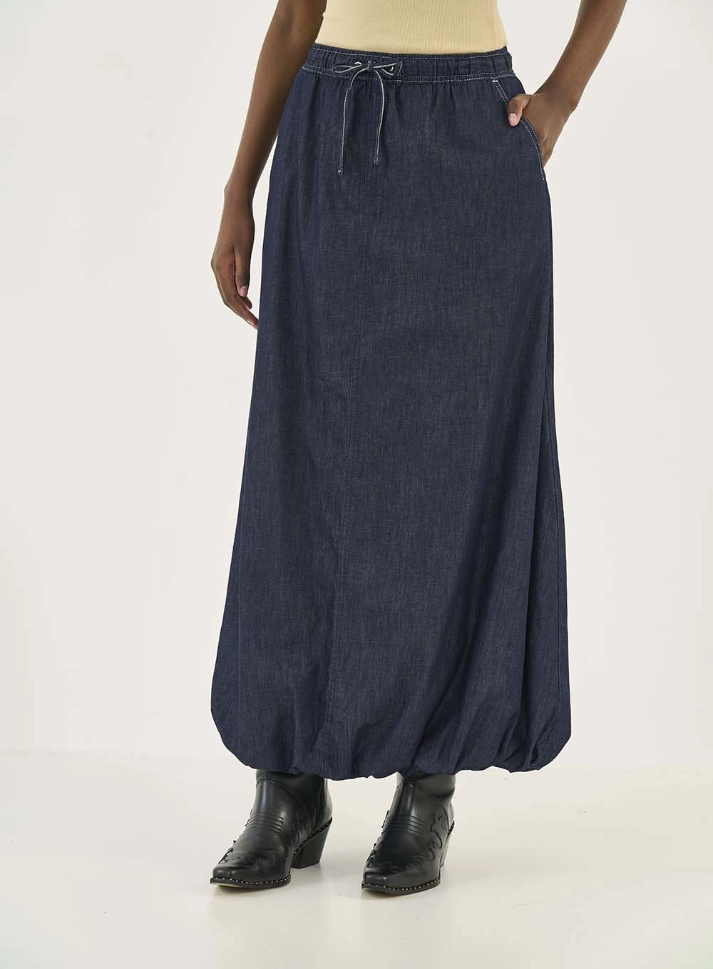 Saia Jeans Índigo