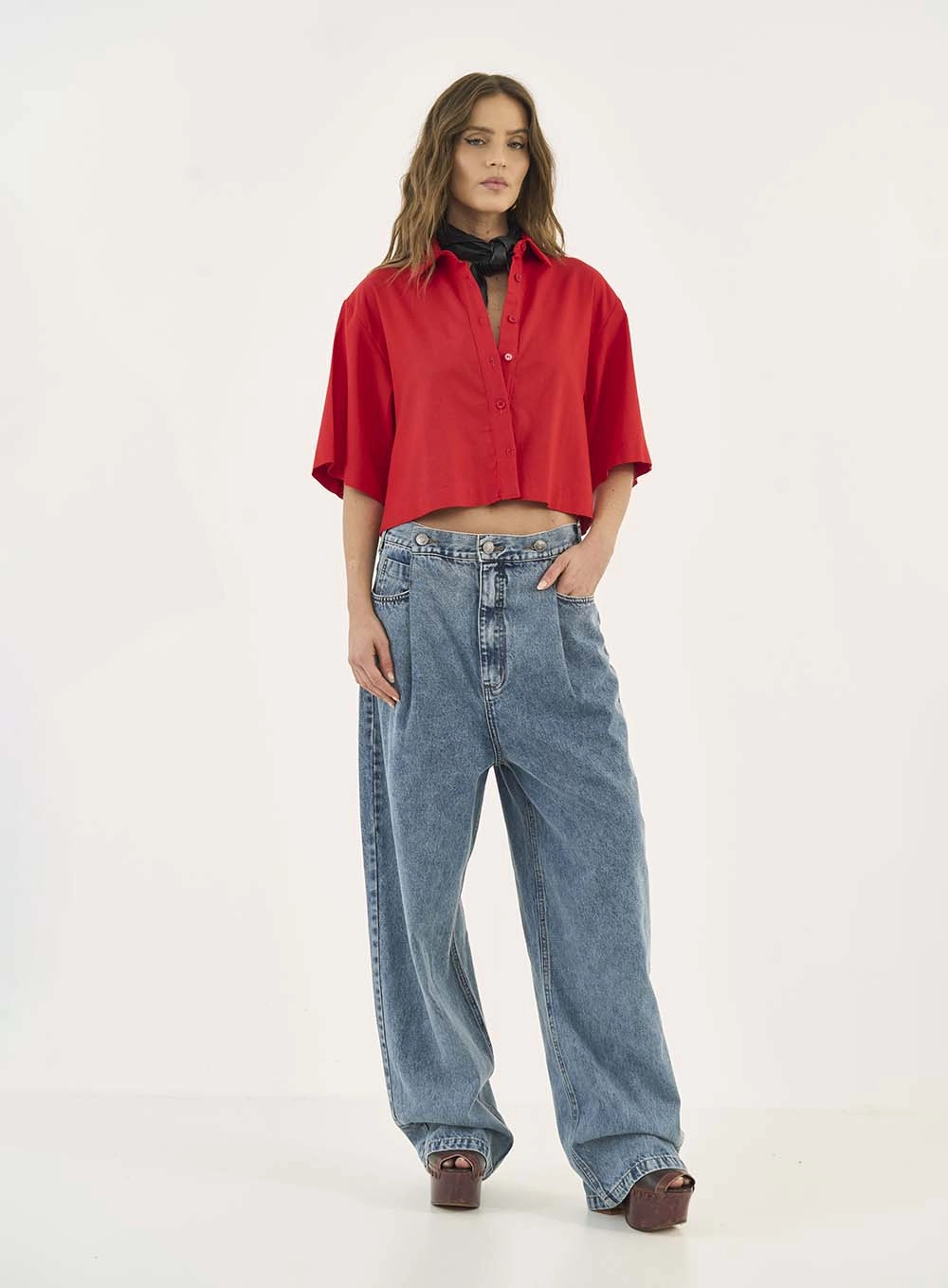 Camisa Linho Vermelho