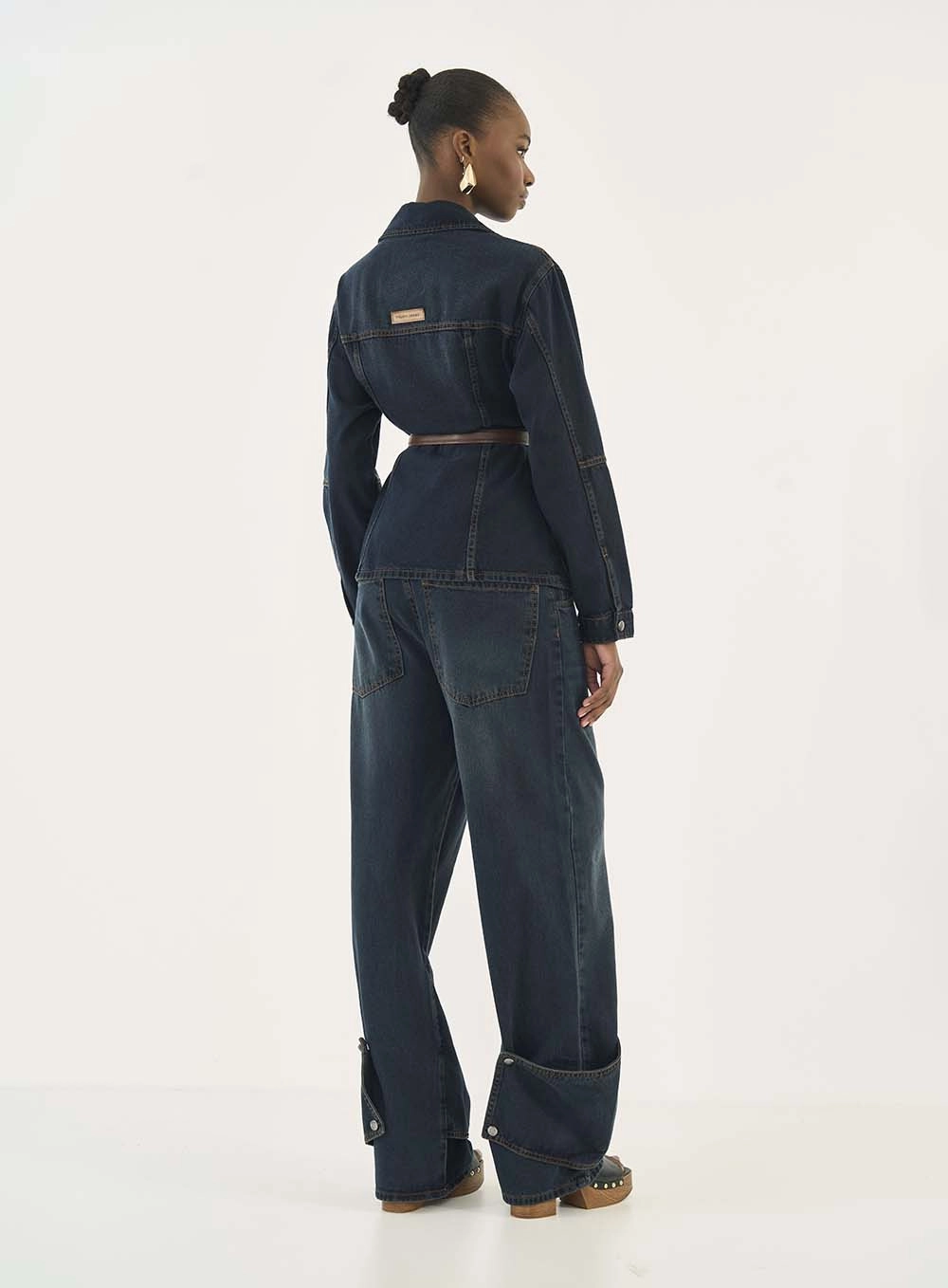 Camisa Jeans Comfort Manga Longa Índigo