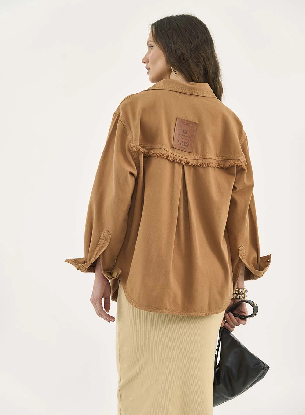 Camisa Sarja Western Camel Marrom