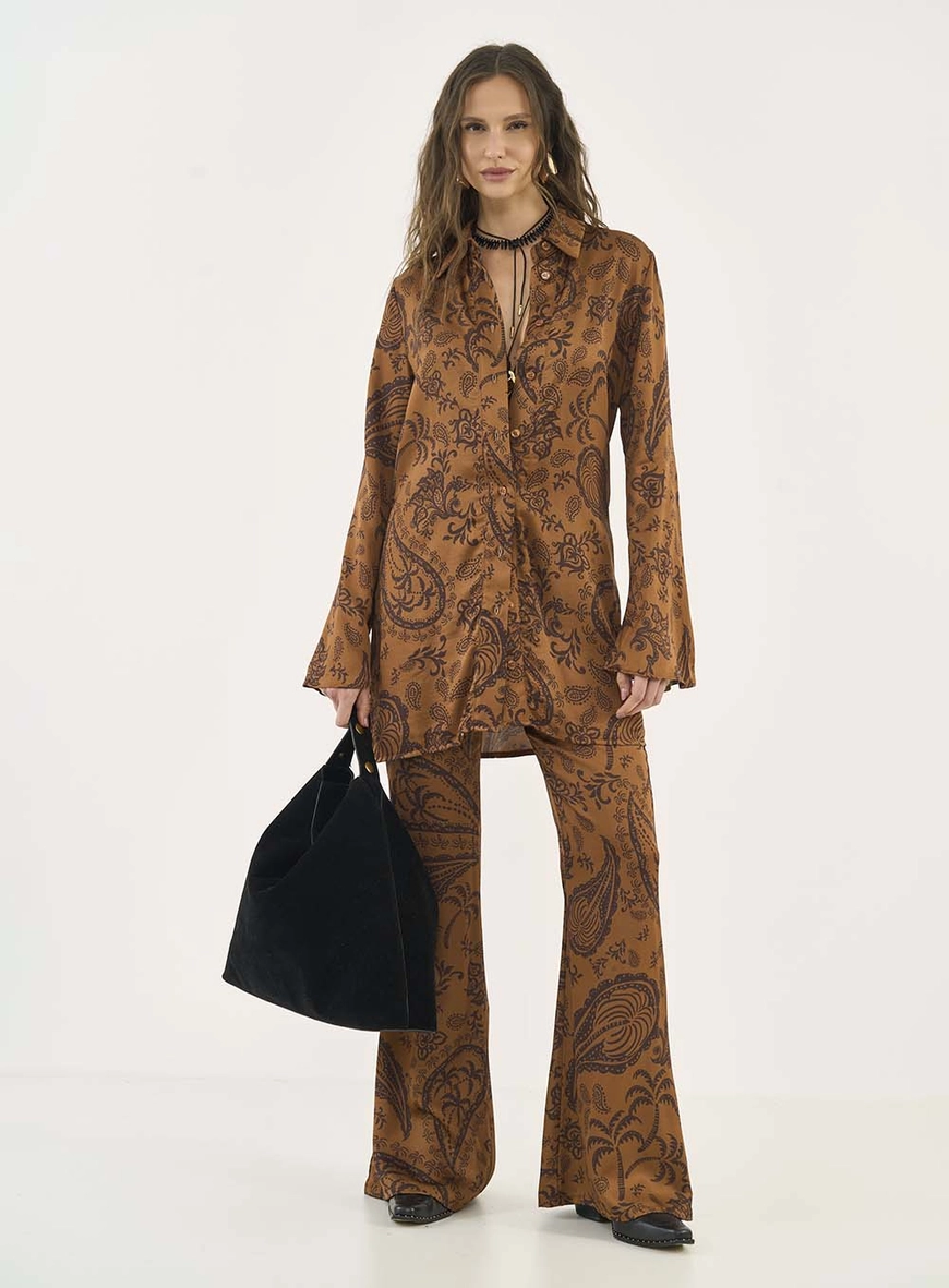 Camisa Longa Paisley Country