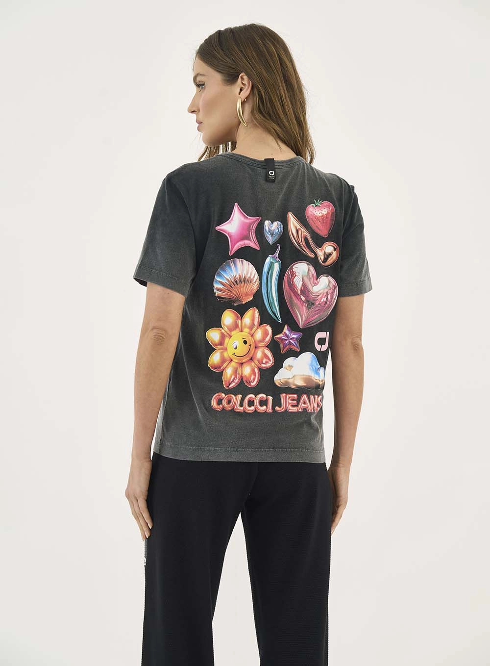 Camiseta Comfy Estampada Preto