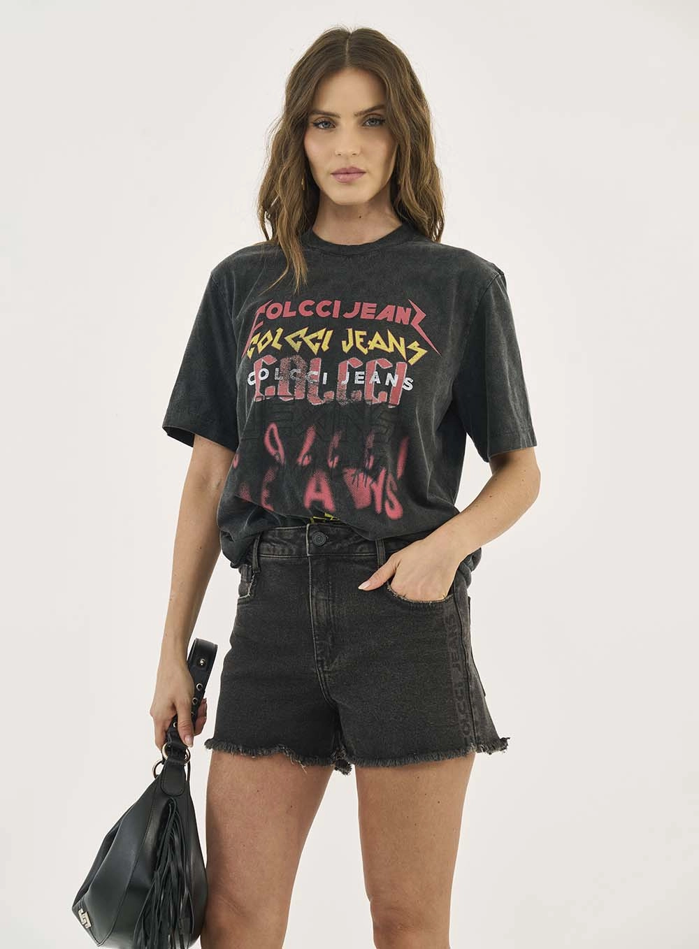 Camiseta Vintage Rocker Western Preto