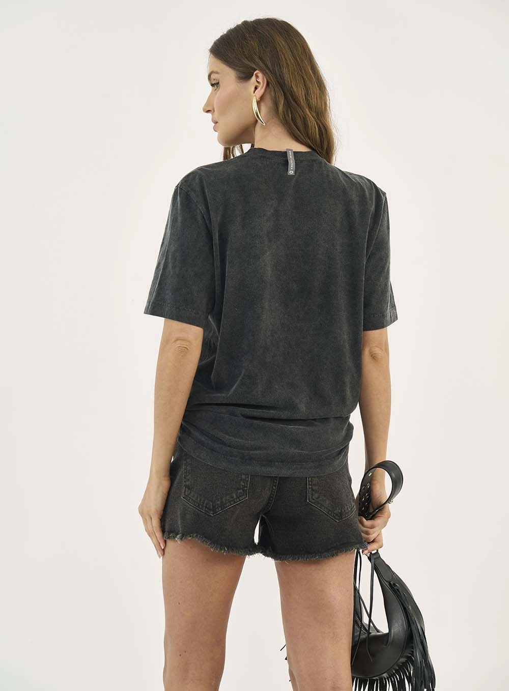 Camiseta Vintage Rocker Western Preto