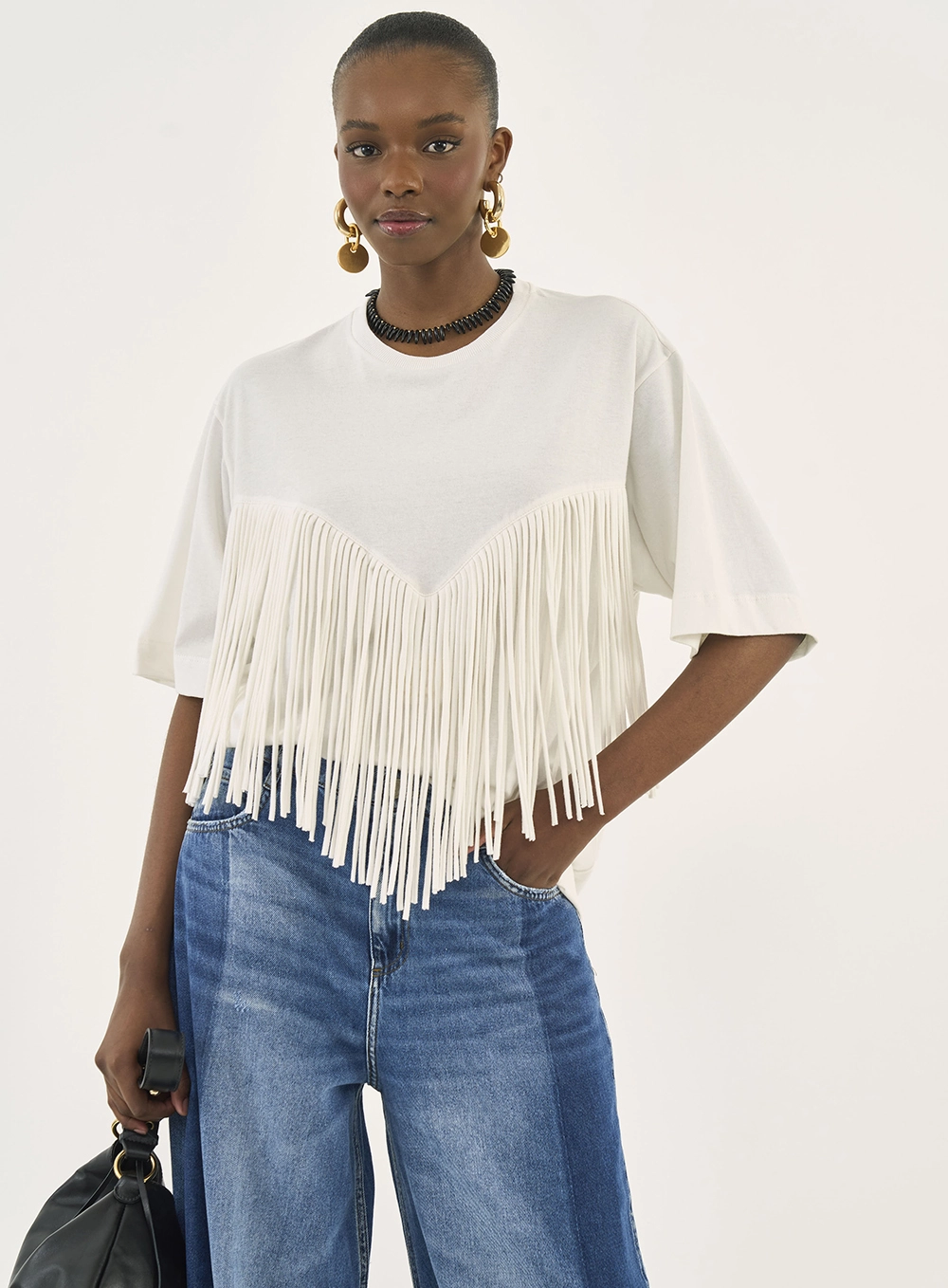 Camiseta Colcci Jeans Off Shell