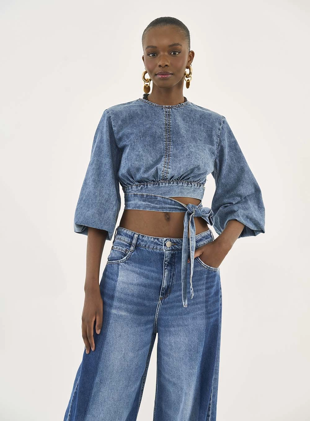 Blusa Jeans Índigo
