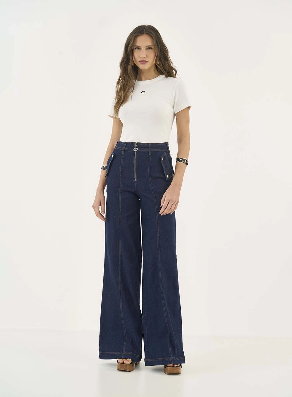 Blusa Slim Canelada Off Shell