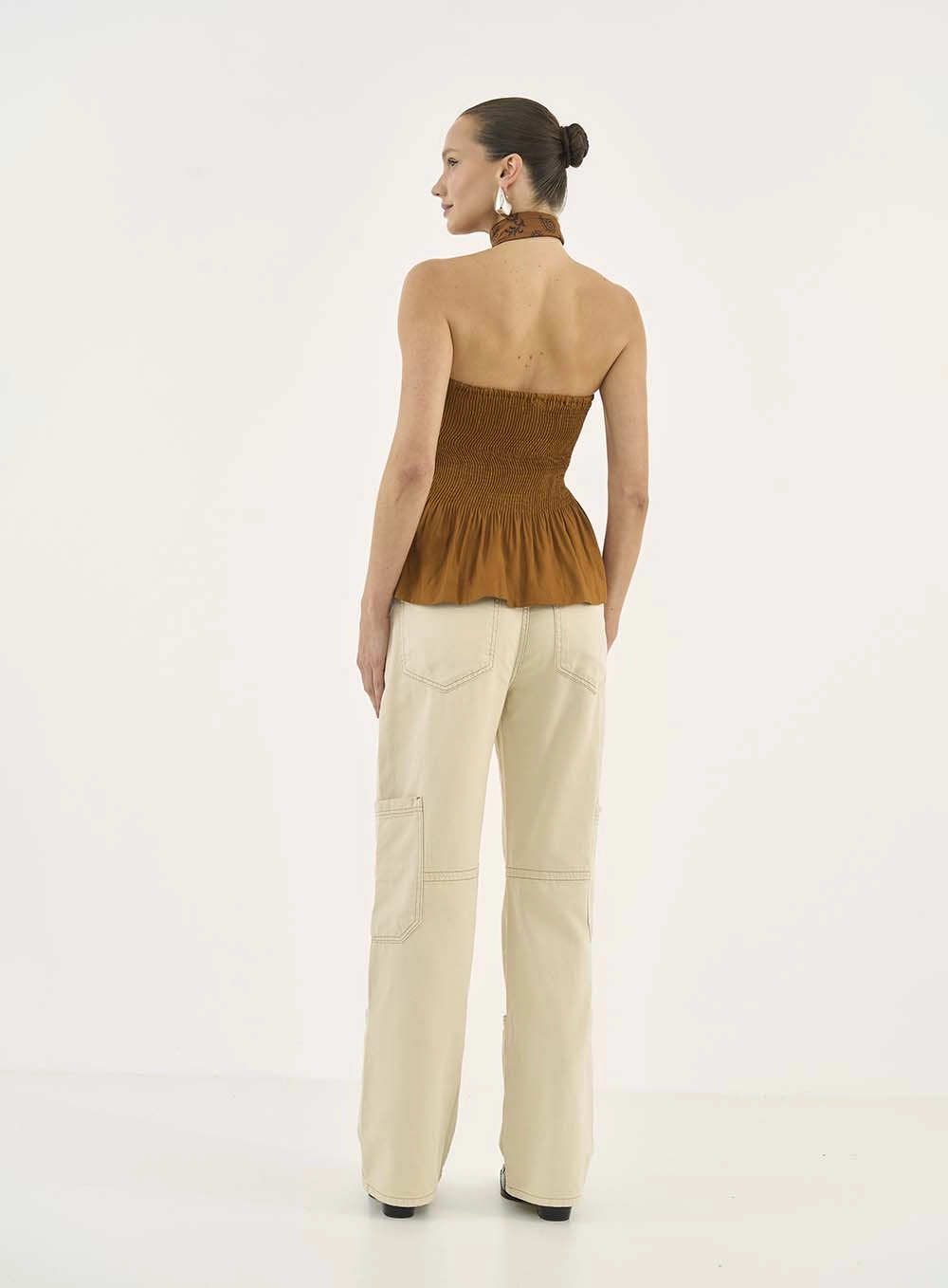 Blusa Linho Marrom
