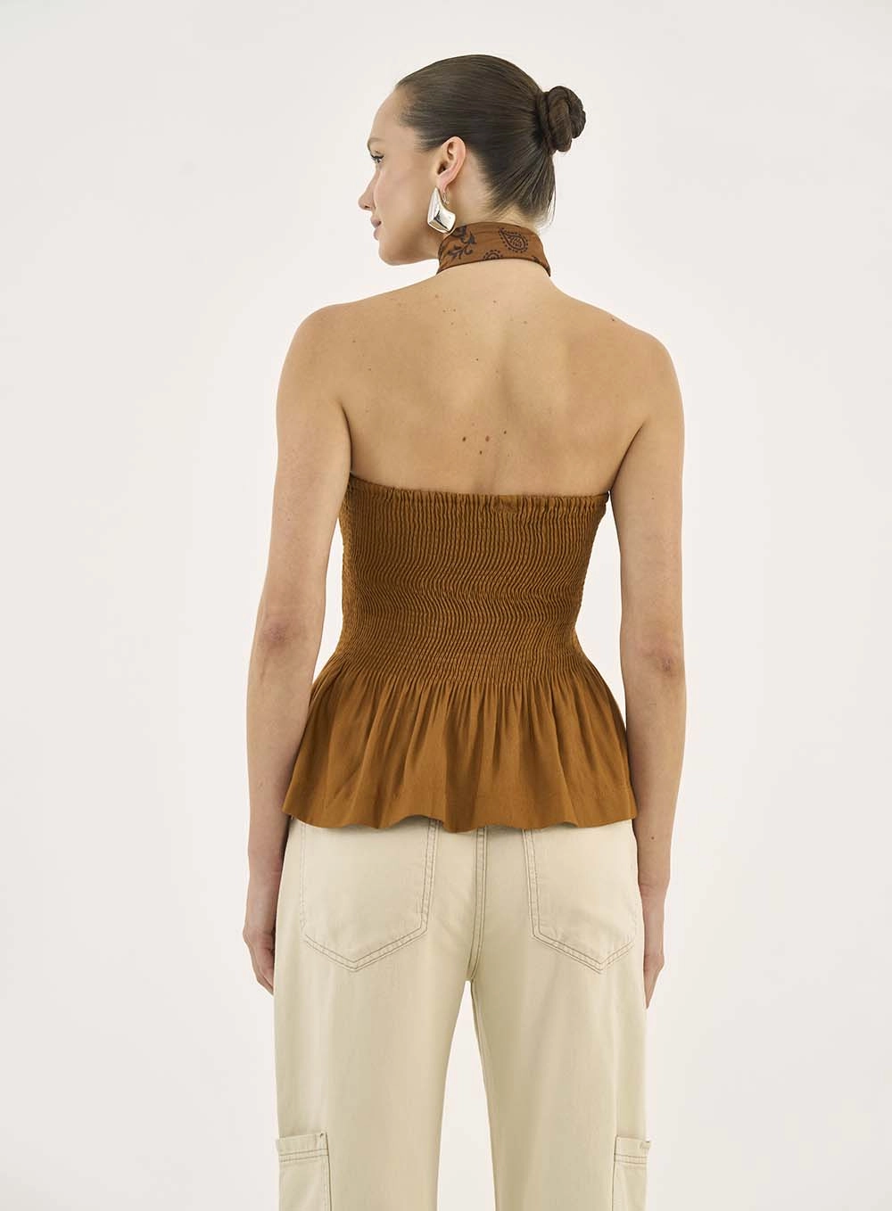 Blusa Linho Marrom