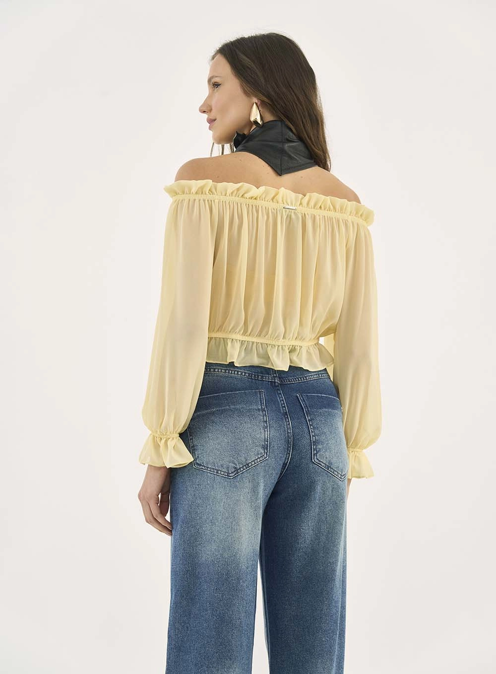 Blusa Colcci Jeans Amarelo