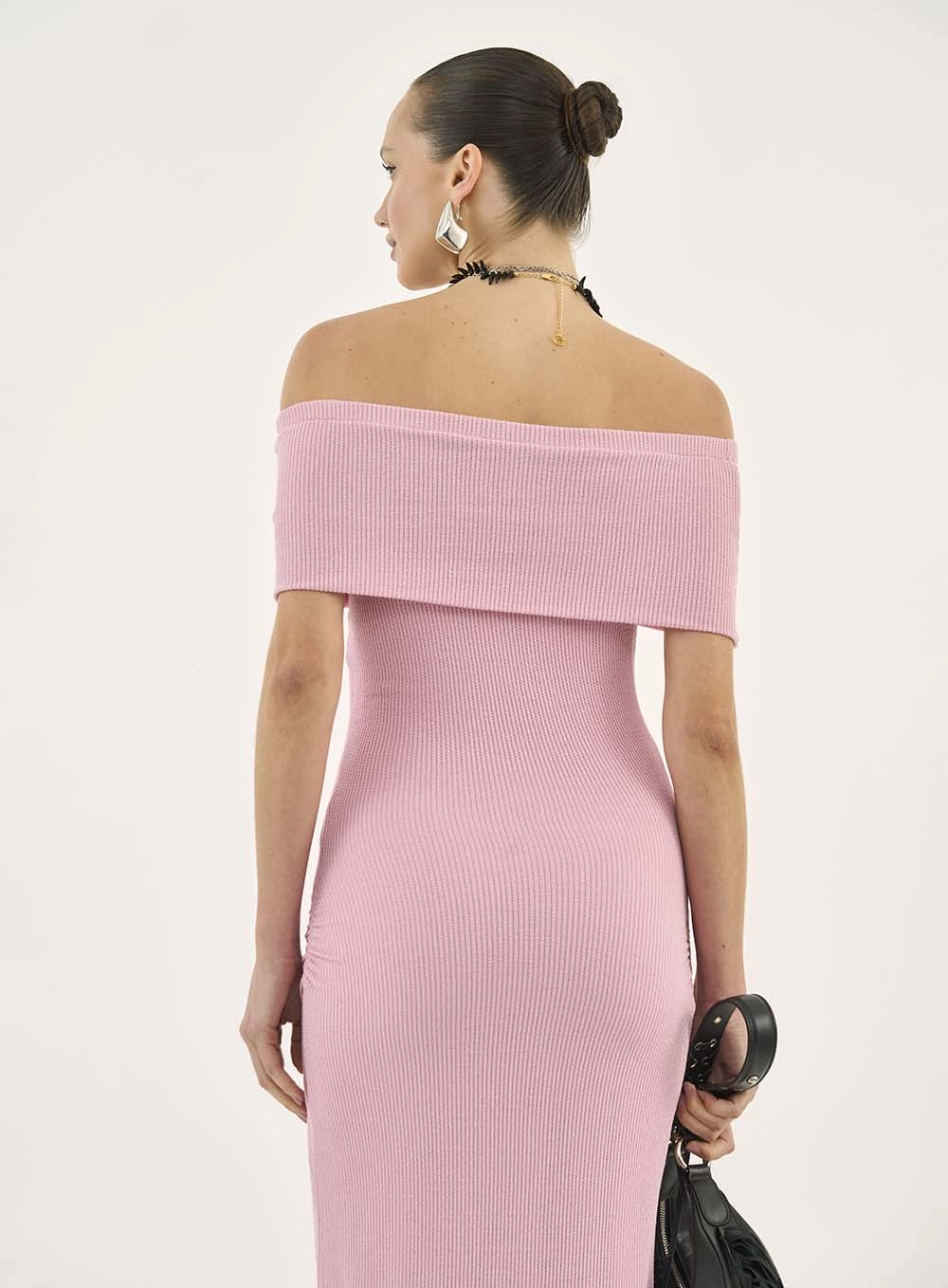 Vestido Malha  Feminino Colcci Jeans Rosa