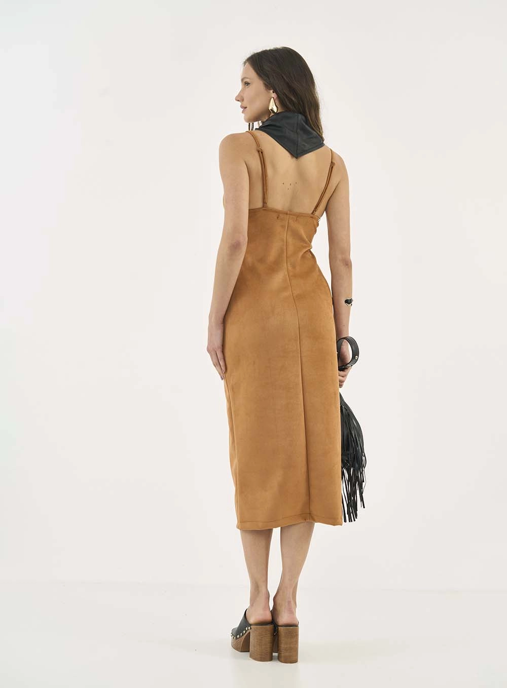Vestido Colcci Jeans Marrom