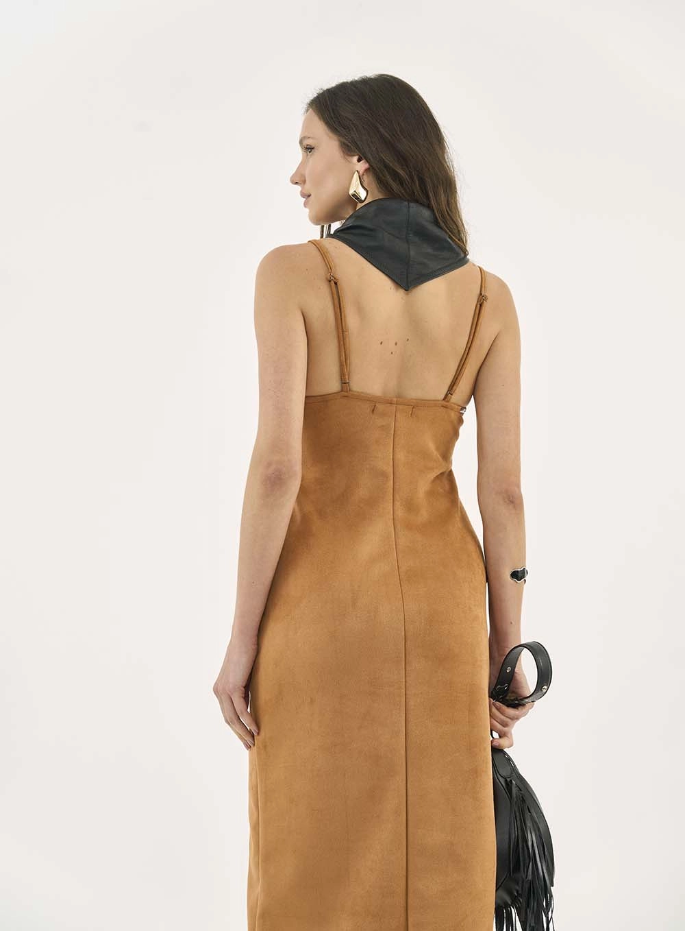 Vestido Colcci Jeans Marrom
