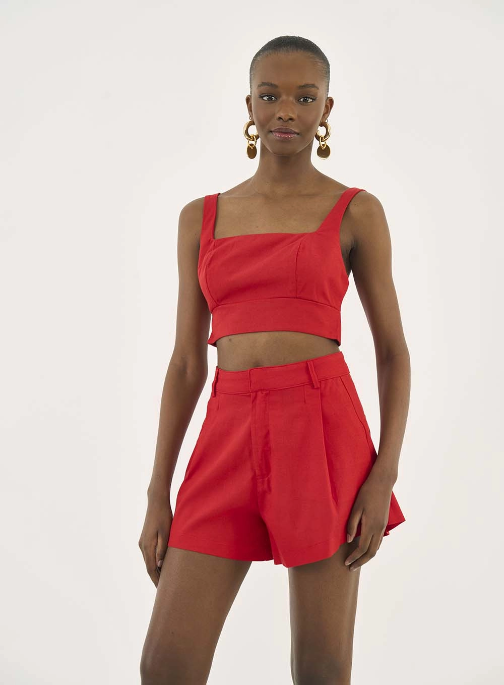 Top Linho Vermelho