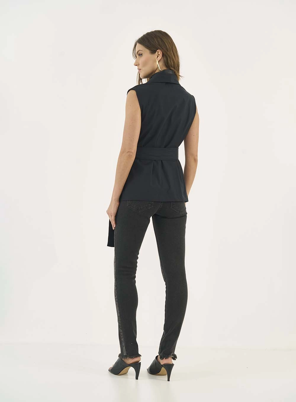 Colete Alfaiataria Western Wrap Preto