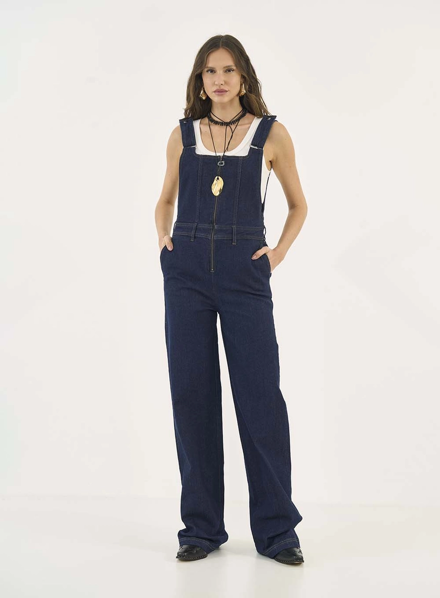 Jardineira Jeans