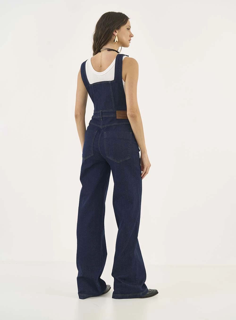 Jardineira Jeans Índigo