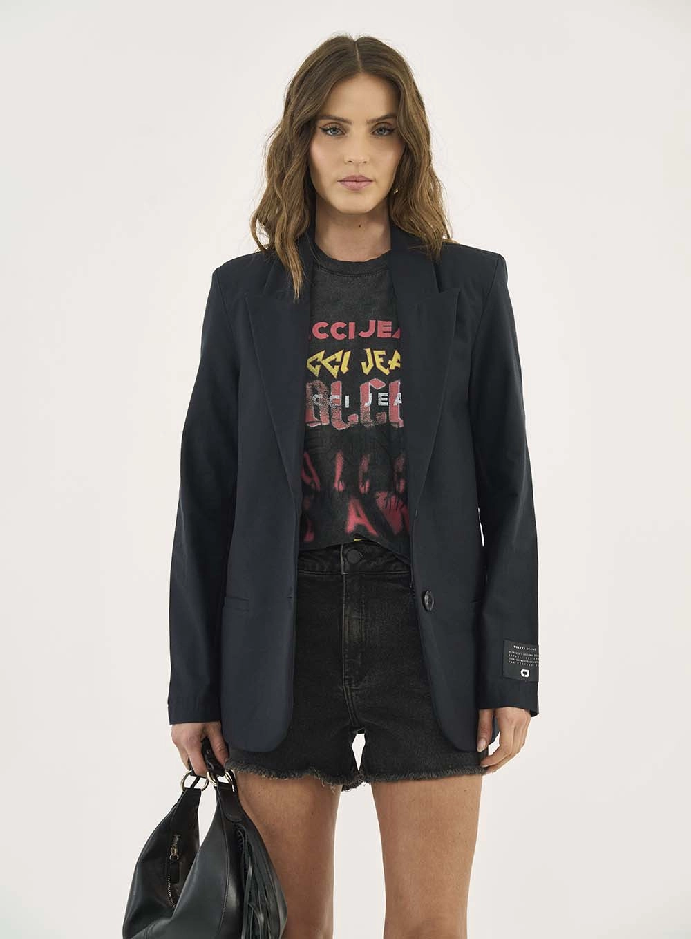 Blazer Alfaiataria Reto Preto