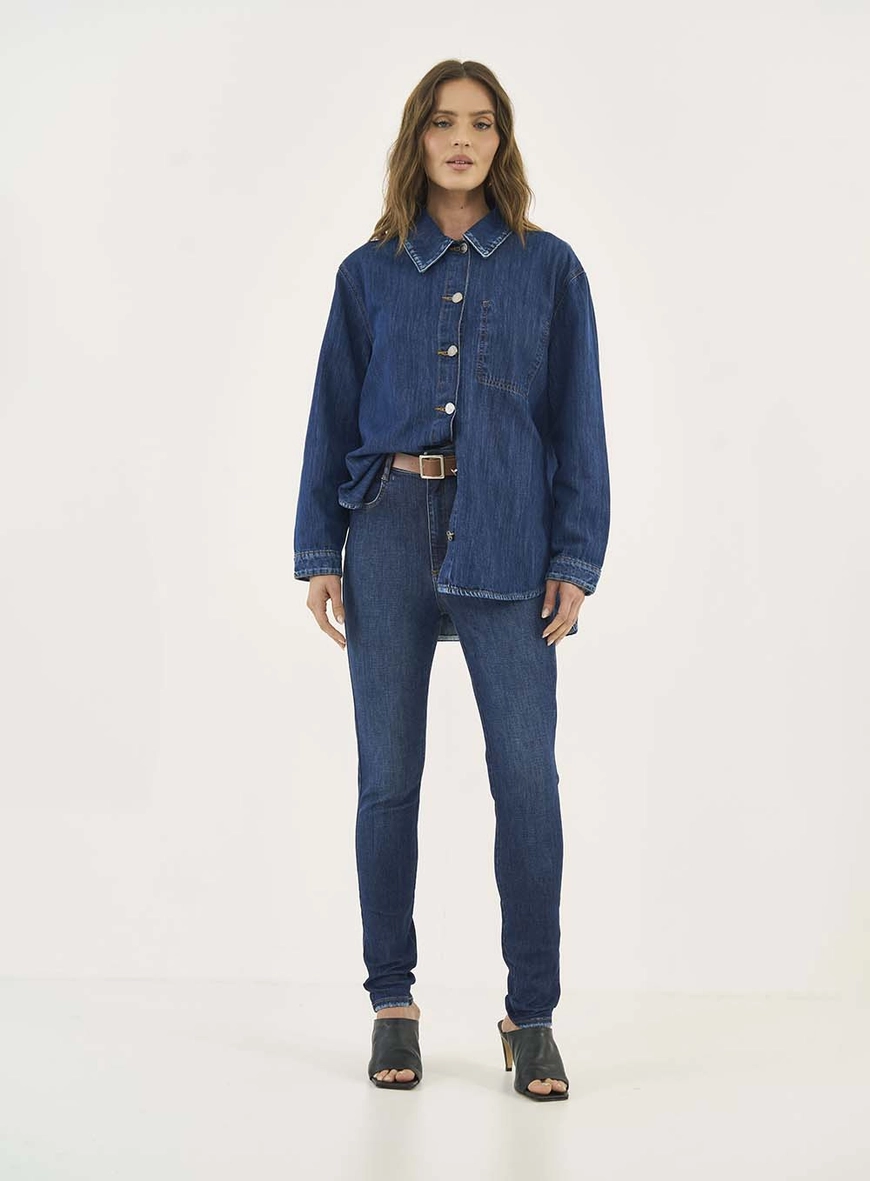 Calça Jeans Skinny Madrid Com Cinto