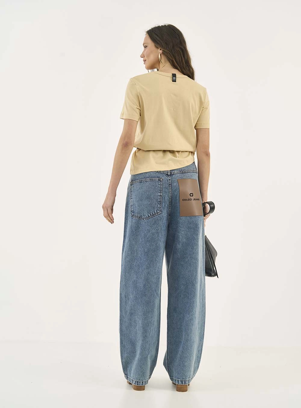 Camiseta Comfort Com Estampa Bege