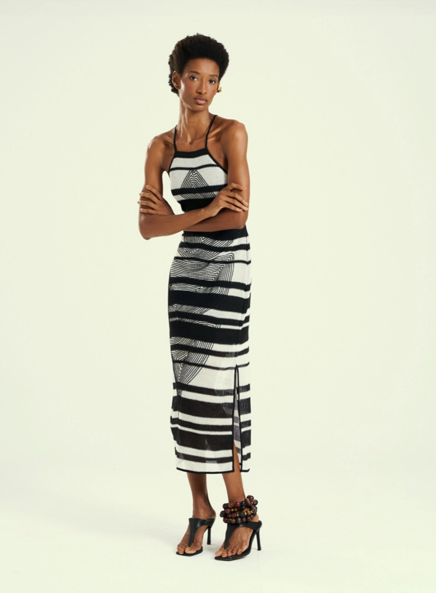 Vestido Feminino Midi Bordado Estampado Estampados 4