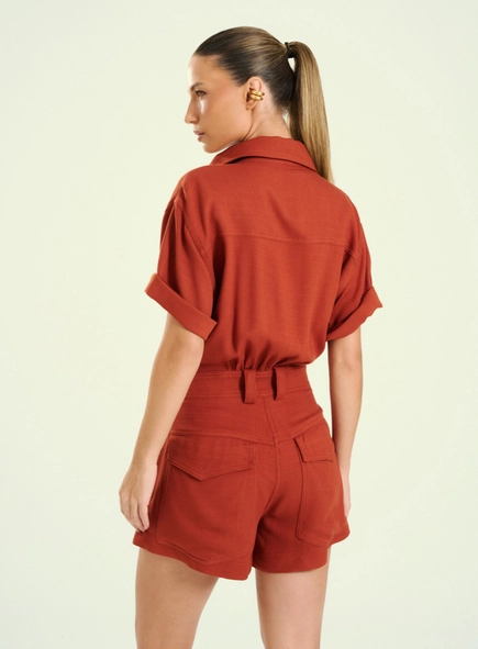 Macacão Feminino Com Botões