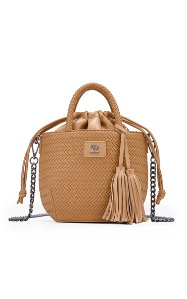 Bolsa Colcci Feminina Crossbody Tresse Bege Soybean