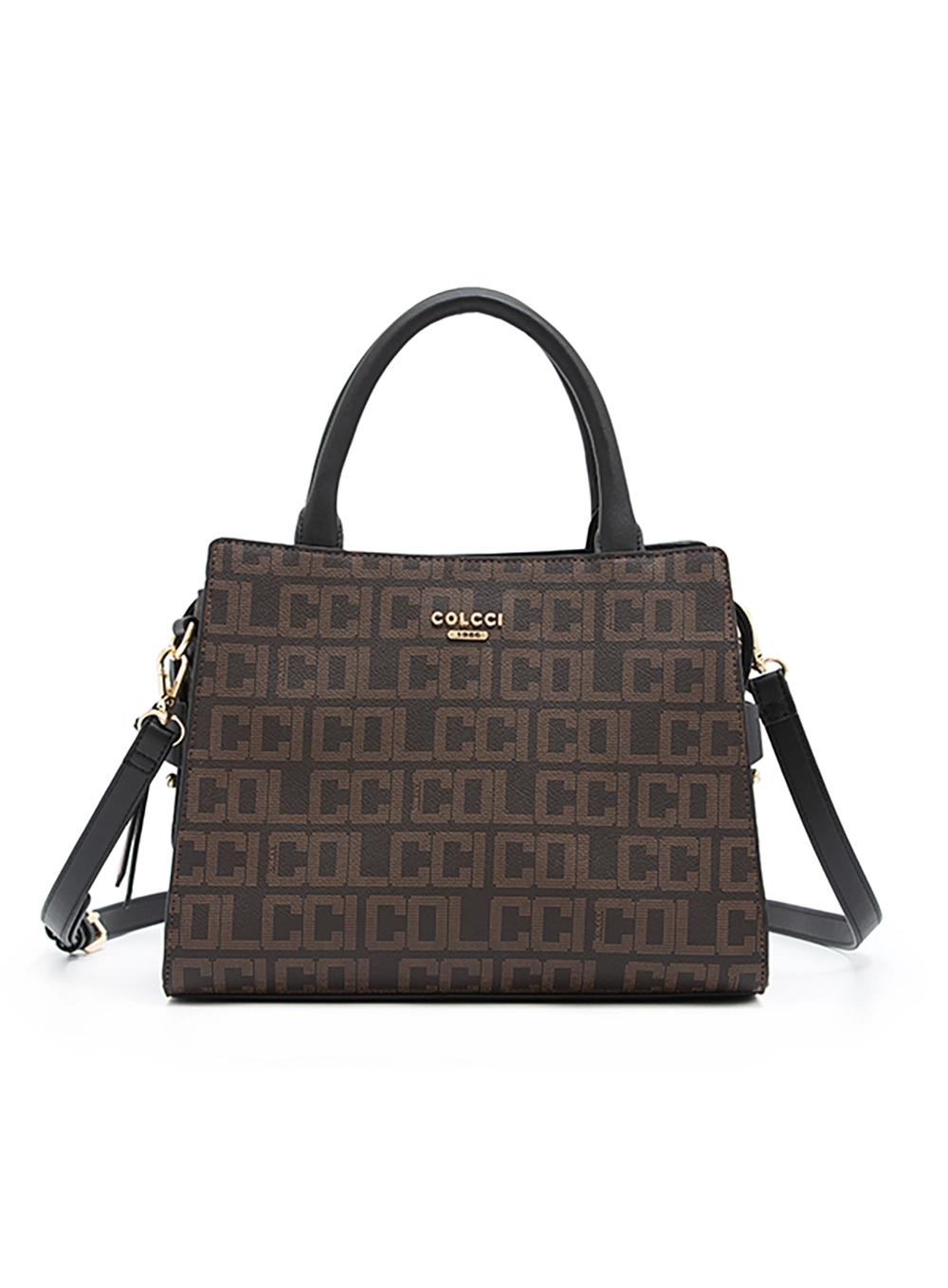Bolsa Colcci Feminina Monograma Café