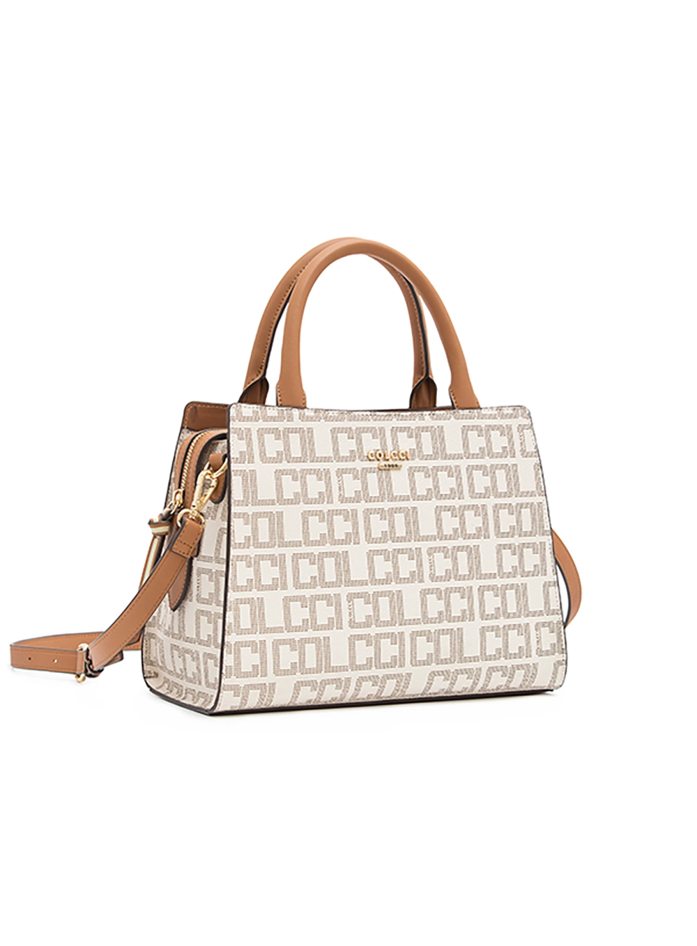 Bolsa Colcci Feminina Monograma Branco