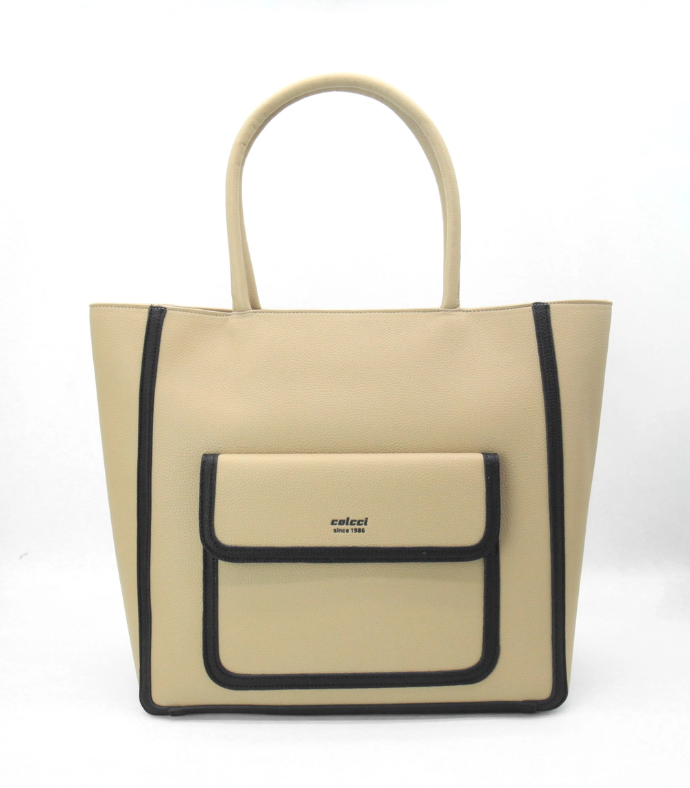 Bolsa Colcci Feminina Shop P&b Bege Soybean