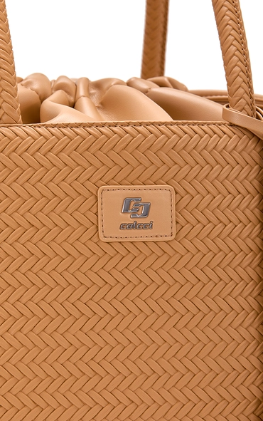Bolsa Feminina Bucket Tresse Bege Soybean