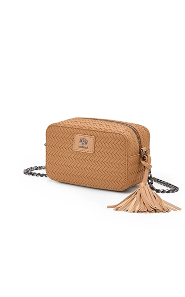 Bolsa Colcci Feminina  Camera Bag Tresse Bege Soybean