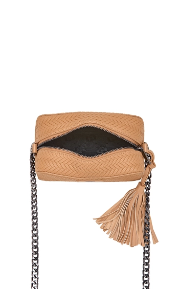 Bolsa Colcci Feminina  Camera Bag Tresse Bege Soybean