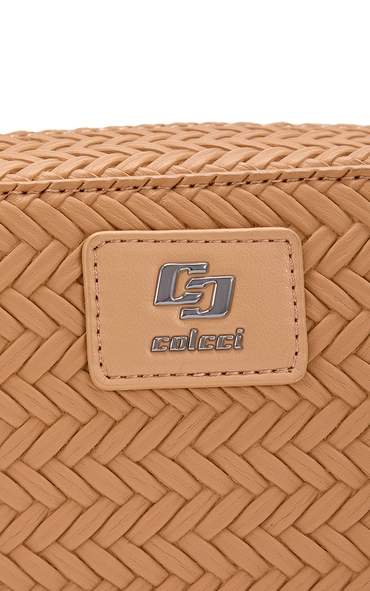 Bolsa Colcci Feminina  Camera Bag Tresse Bege Soybean