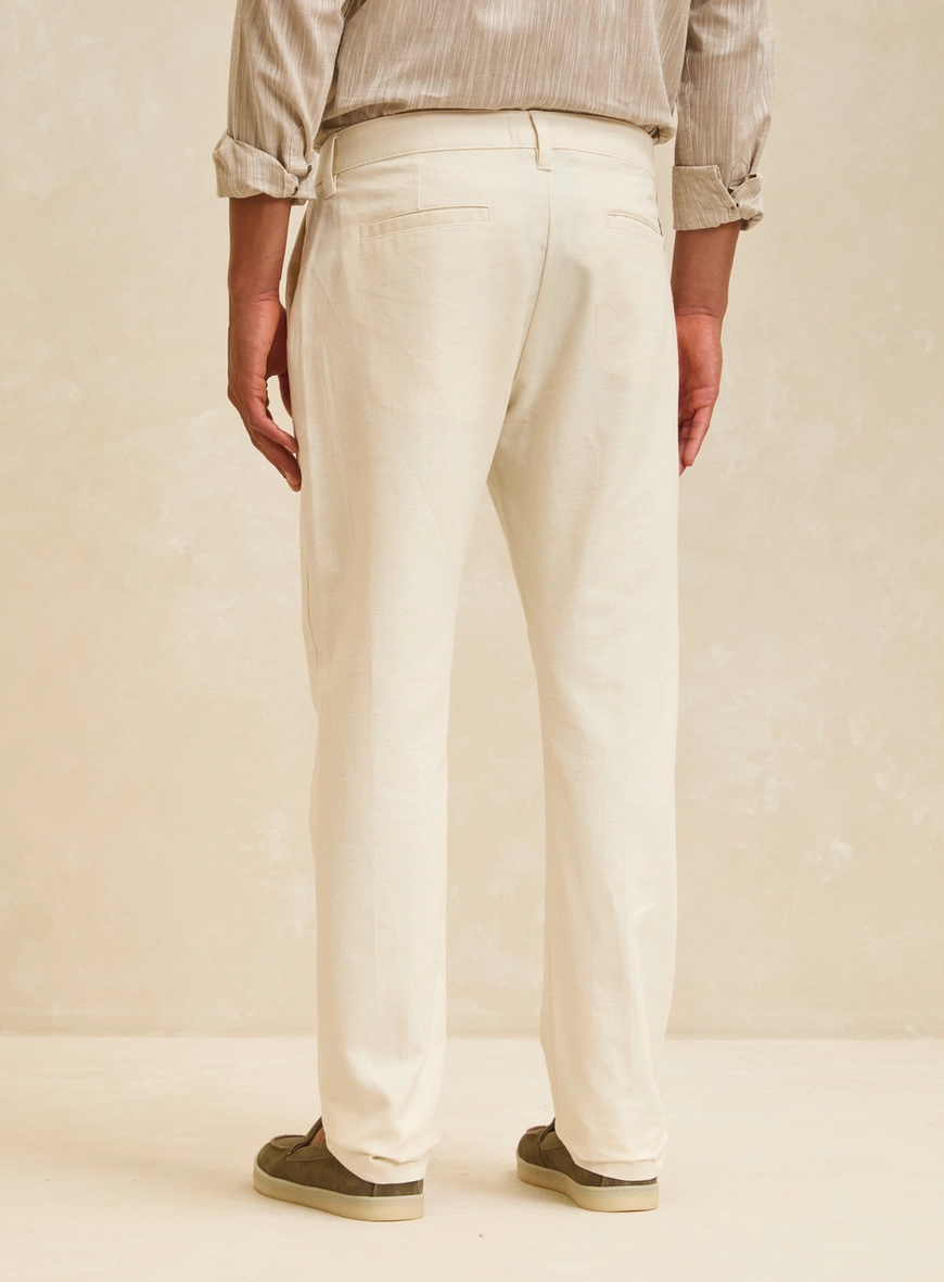 Calça Alfaiataria Masculina - Vitor Bege 2
