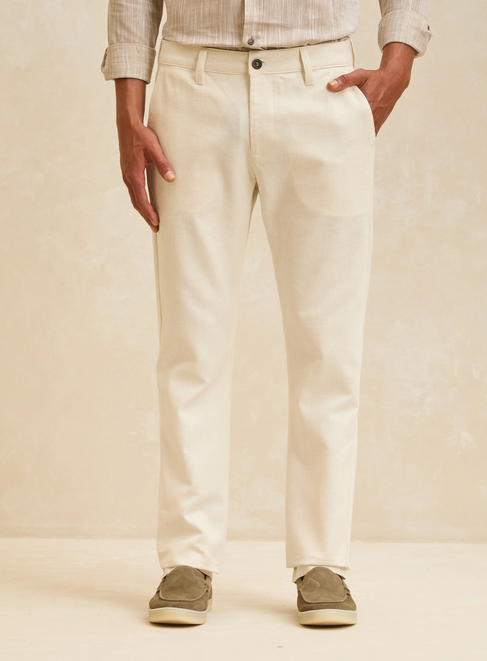 Calça Alfaiataria Masculina - Vitor Bege 3