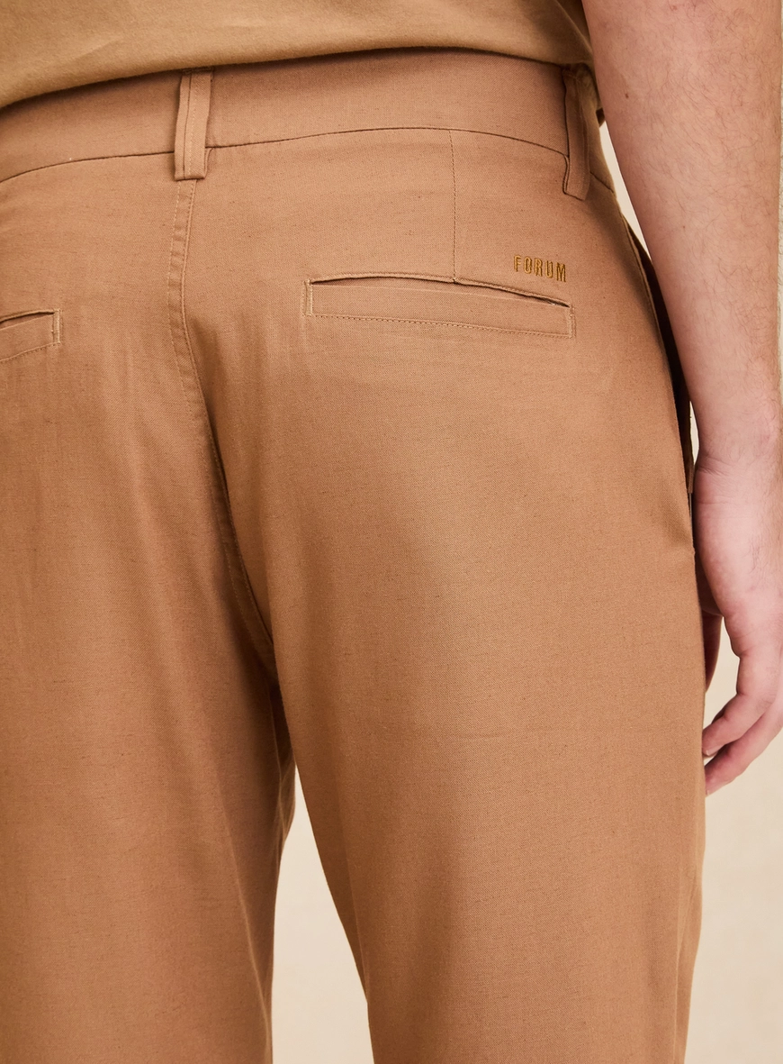 Calça Alfaiataria Masculina - Johann Marrom 4