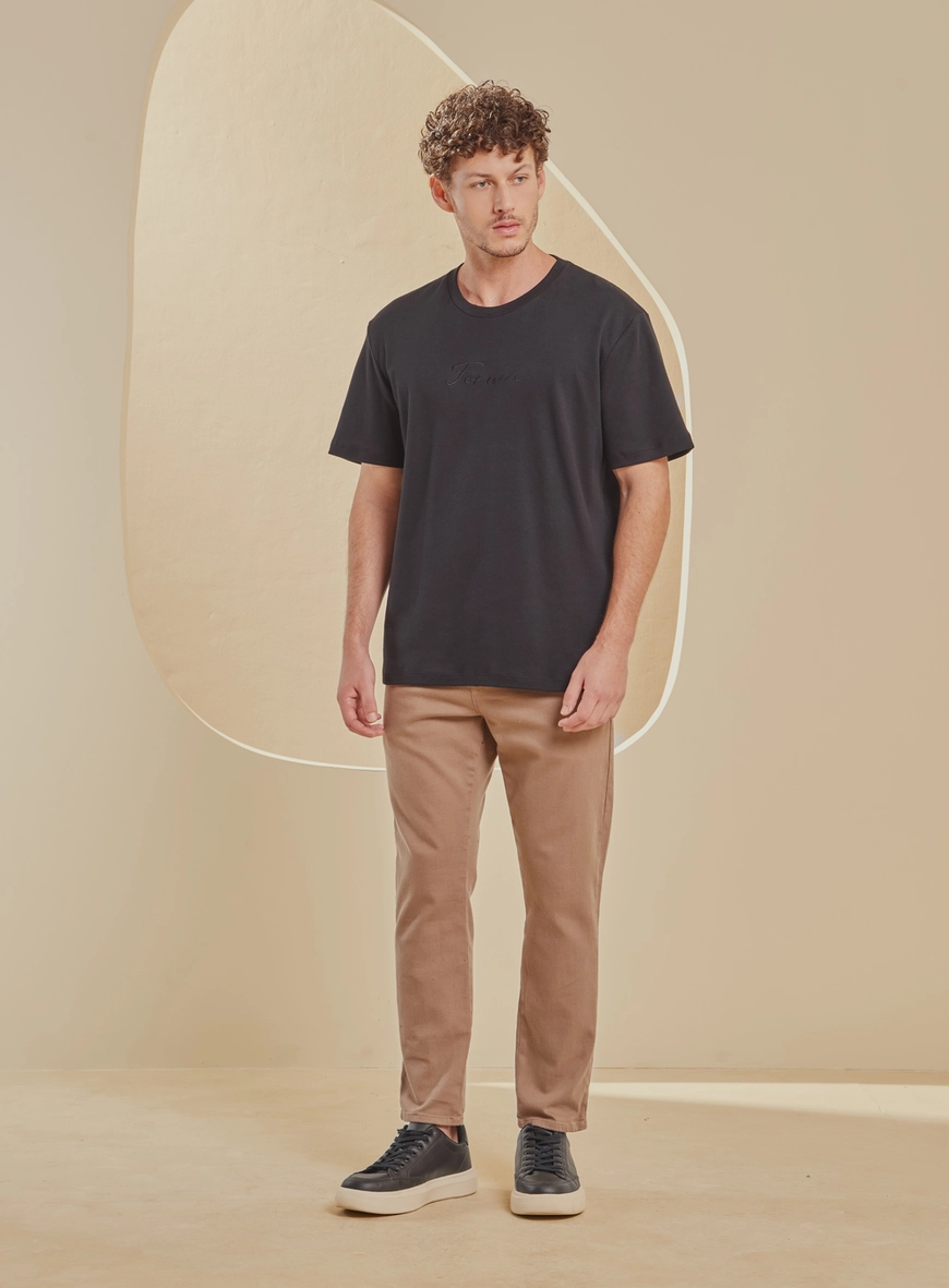 Calça Sarja Masculina - Johann Marrom 1